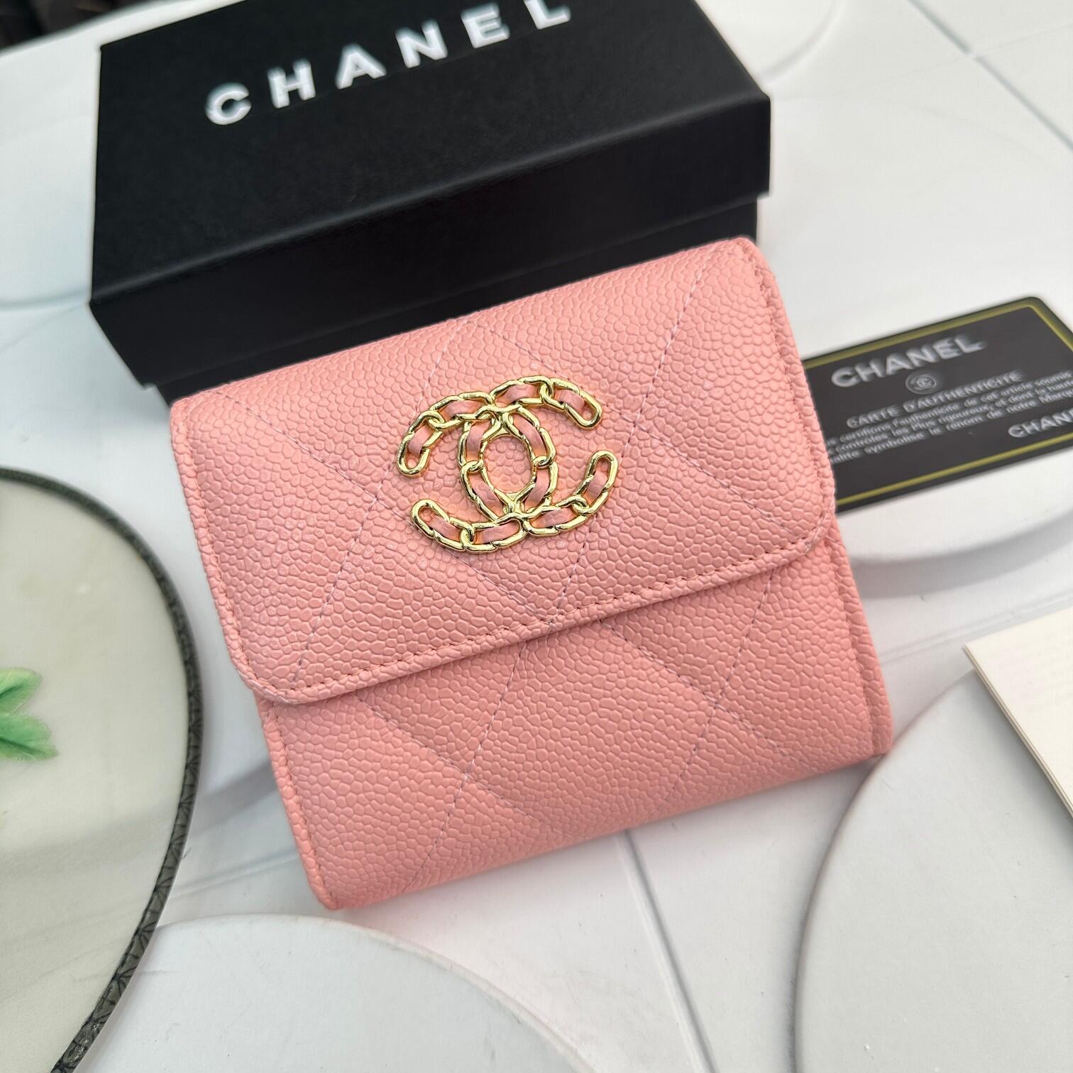 (シャネル)AP1064フラップ ウォレット財布☆ブラック